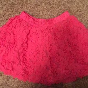 Toddler girl flower frilly skirt